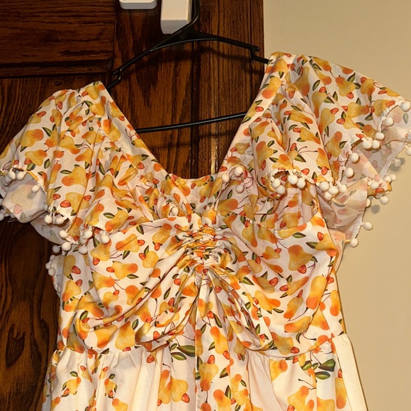 Beulah medium nwt Floral Yellow and White Summer Dress - Picture 4 of 8